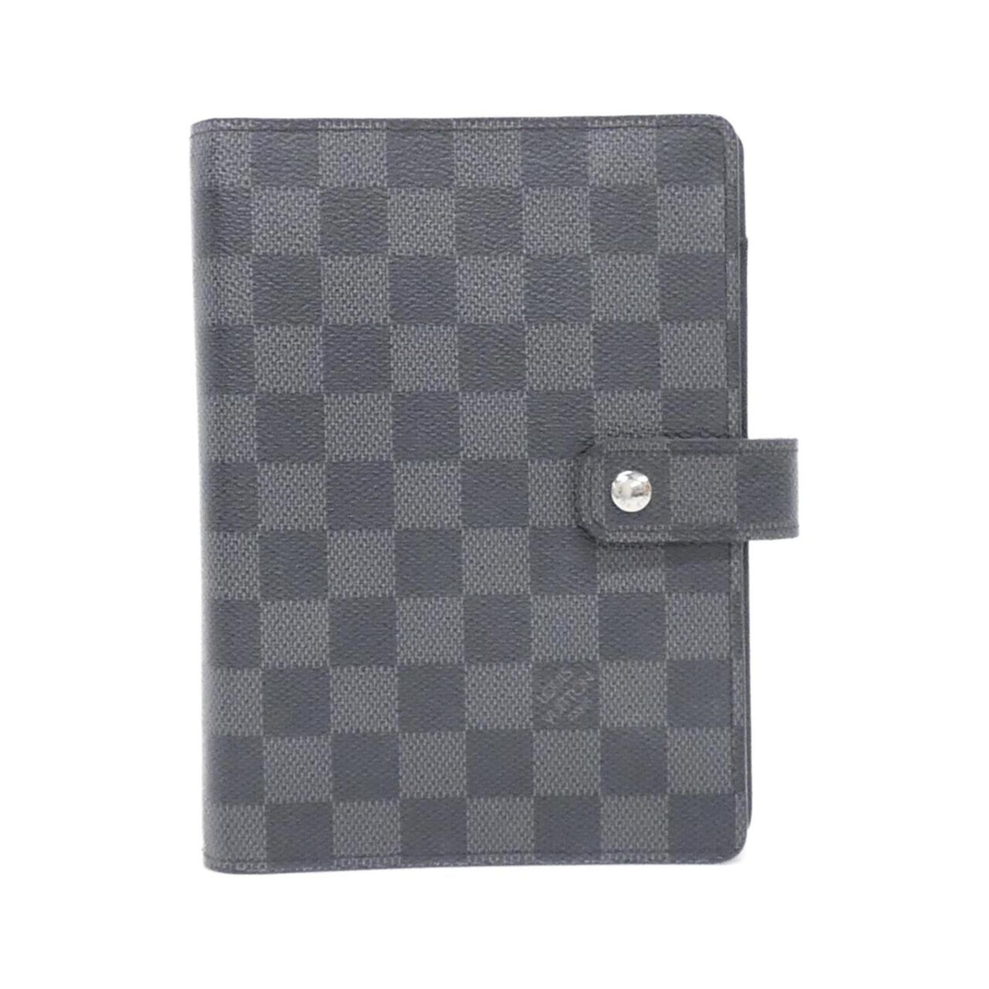 Louis Vuitton Damier Graphite Agenda Mm R20242 Organizer